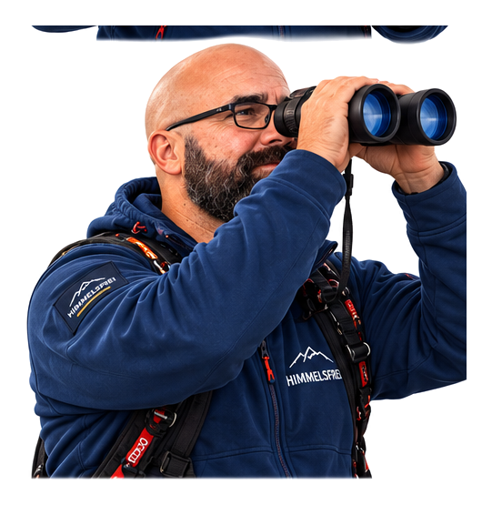 HIMMELSFREI Lernbegleiter mit Fernglas